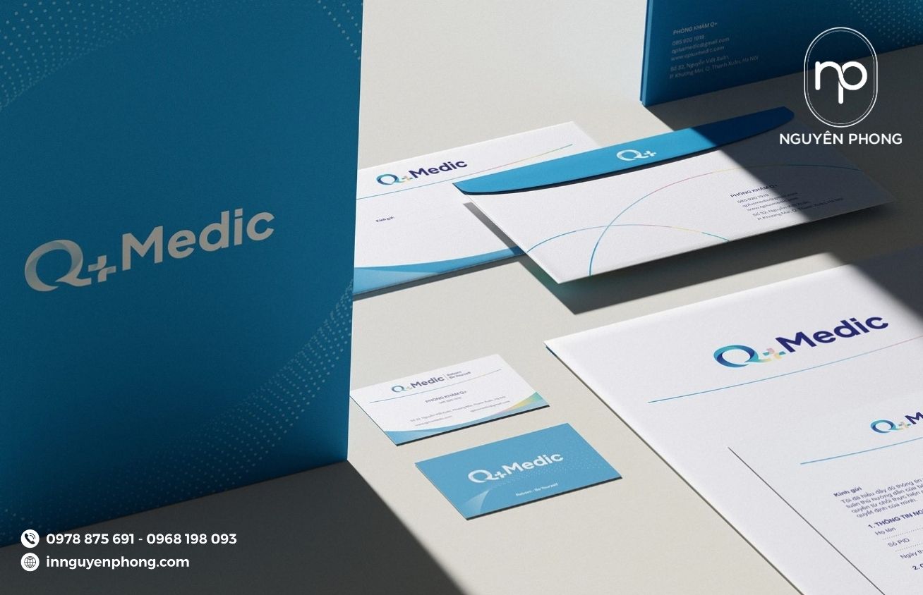 Logo y tế in đơn giản